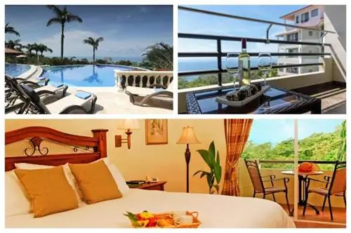 коллаж курортного спа-салона parador, среди самых красивых отелей коста-рики
