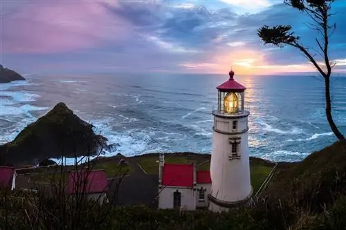 Маяк Heceta Head в Орегоне, США