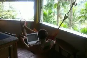 На работе