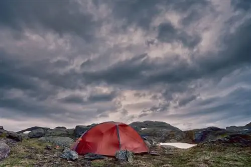 палатка в Норвегии