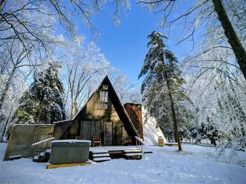 Аренда кабины Alpine A-frame в Пенсильвании