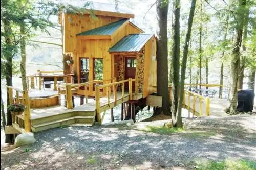 Аренда современной хижины недалеко от Нью-Йорка с джакузи