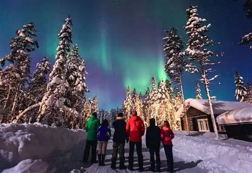 Северное сияние Северное сияние Лапландия Норвегия