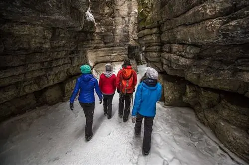 Малин Каньон Джаспер Канада зима