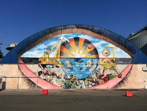 Художественная галерея Atelier 030202 в Бухаресте, Румыния, фреска снаружи