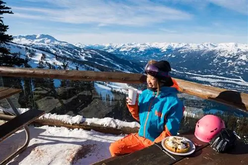 Хрустальная хижина, вафли и кофе.