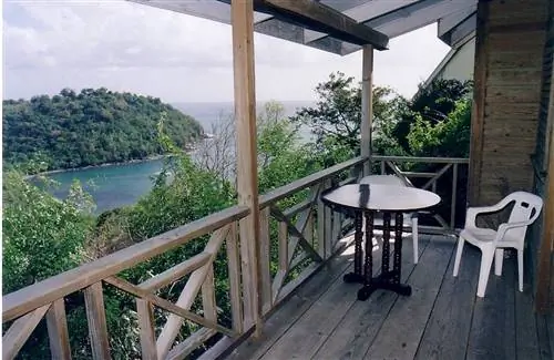 Шале Le Mar Airbnb с видом на патио и Сент-Люсию