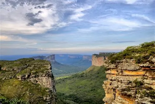 Ландшафт национального парка Chapada Diamantina пышный в Бразилии Ландшафт национального парка Chapada Diamantina пышный в Бразилии