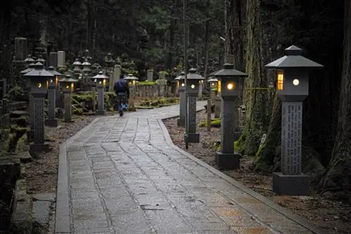 Статуя кицунэ - храм Дадзайфу Тэммангу, Кюсю