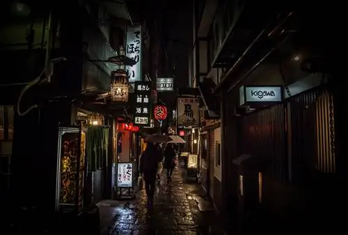 Бэкстрит возле станции Намба, Осака