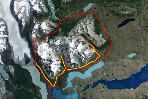 Торрес-дель-Пайне-карта