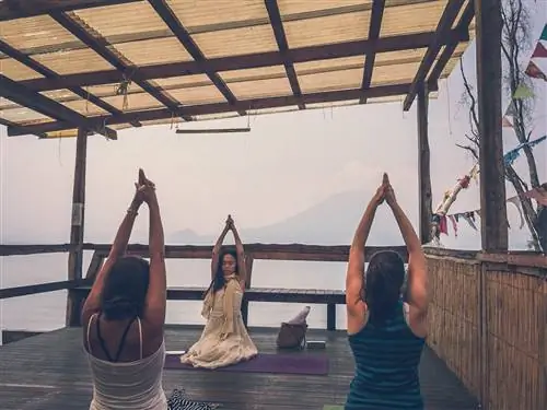 Цитата из утренней йоги: «Отпусти дерьмо из своего подсознания и позволь ему оплодотворить красоту цветов и мира» - азиатский йог, конечно, с растафарианским акцентом.