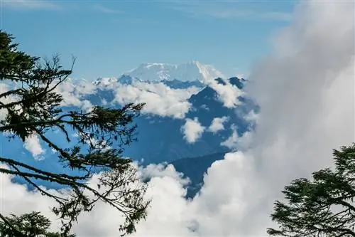 Вид на Гималаи с перевала Дочула