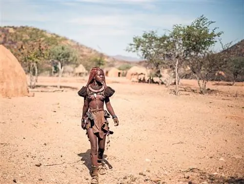 Откройте для себя уникальный народ химба из Намибии, Африки