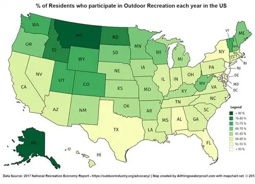Нанесено на карту: Насколько гуляет ваш штат?