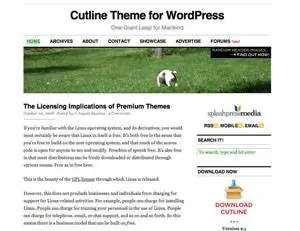 Cutline 3c WordPress тема путешествия