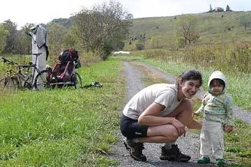 На велосипеде по тропе реки Гринбриер в Западной Вирджинии