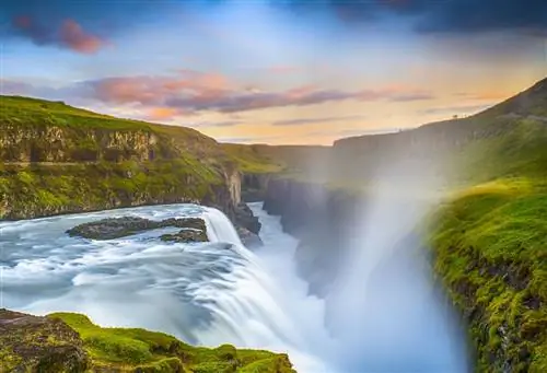 Водопад Гюдльфосс, самые популярные водопады Исландии в Instagram