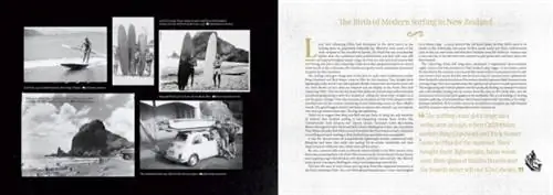 Сбор архива исторических изображений был огромной частью книги, в то время как мы решили сделать книгу Kiwi Lineups, новые владельцы книги, регулярно комментируют страницы истории, которые их зацепили - это костер.