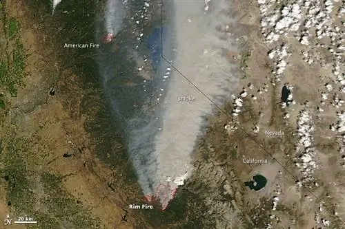Rim Fire, Йосемити, август 2013 г.