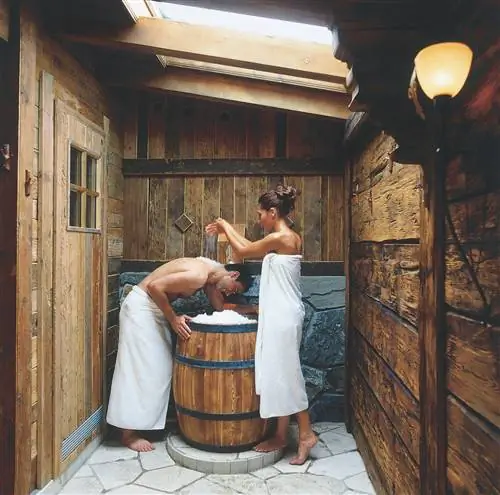 Гштаад Швейцария Ermitage Hotel Сауна