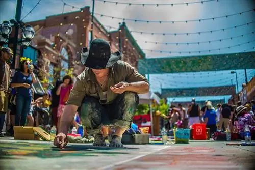 Фестиваль мелового искусства в Денвере