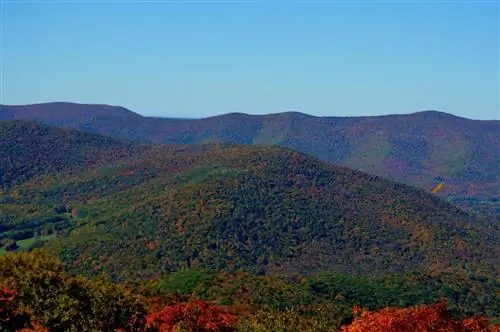 Цвета осени в государственном парке Маунт-Грейлок в штате Массачусетс делают его одним из наших любимых парков в Новой Англии.