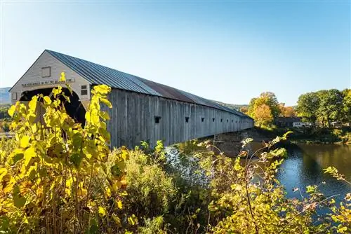 Мост Корниш-Виндзор - один из самых романтичных крытых мостов Новой Англии.