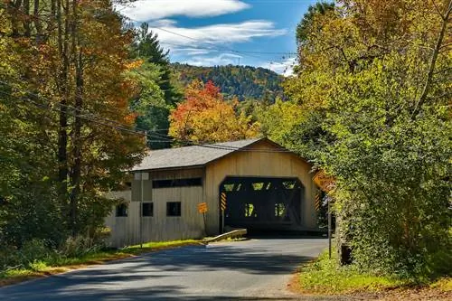 Мост Бисселла - один из самых живописных крытых мостов в Массачусетсе.