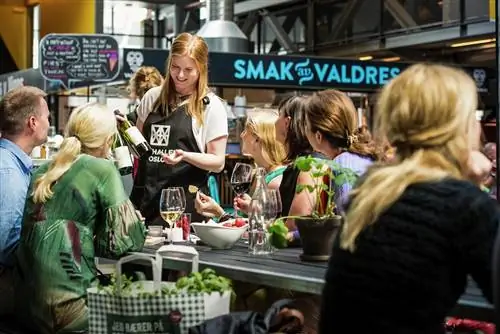 Фудкорт в Осло, Норвегия