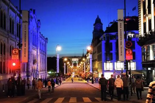 Осло ночной вид Норвегия