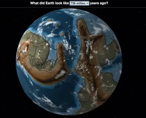 Как выглядела Земля 750 миллионов лет назад
