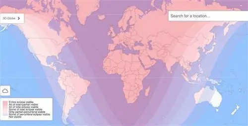 Полное лунное затмение 20 декабря 2029 г.