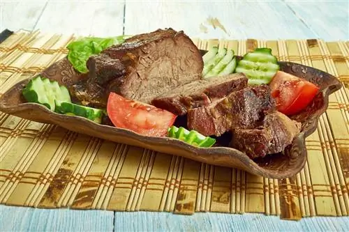 Пипикаула, -, Гавайская, Кухня, Блюдо, Соленый, И, Сушеный, Говядина