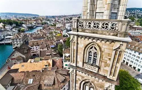 Top Of Zurich Church, сэкономьте деньги в Цюрихе