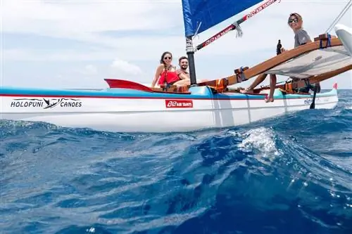 Путешествие по Французской Полинезии, традиционное каноэ