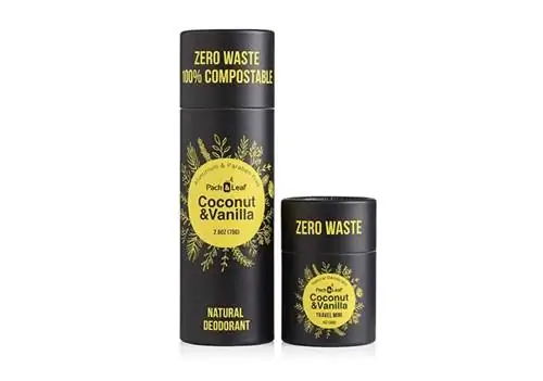 экологически чистые туалетные принадлежности Pack and Leaf Кокосово-ванильный дезодорант
