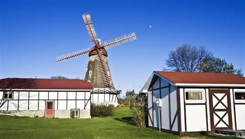 Датская ветряная мельница в Элк-Хорне, штат Айова.