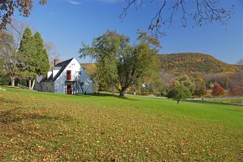 Красивая сельская местность Коннектикута в сезон листвы, Южный Кент, Коннектикут, США