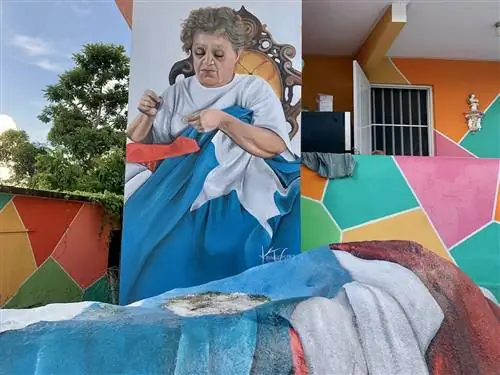 фреска уличного искусства в Пуэрто-Рико