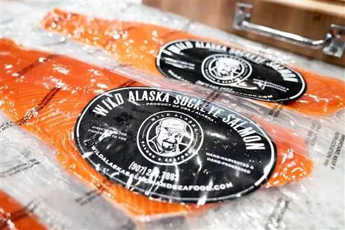 дикий аляскинский лосось