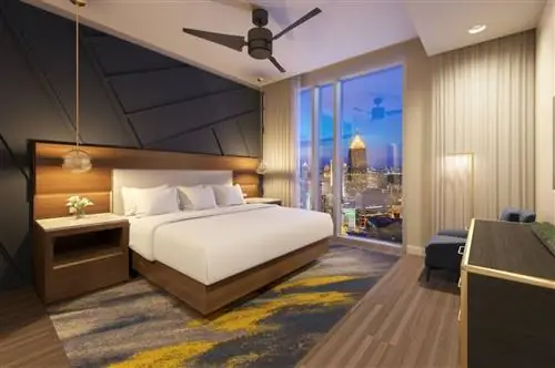 Снимок спальни Wyndham Destinations, одного из лучших новых роскошных отелей в США.