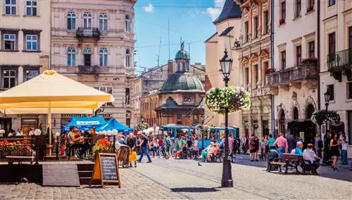 Центр Львова, Украина