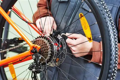 Колесо горного велосипеда - ремонт шестерни горного велосипеда