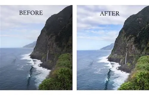 до и после лайтрум