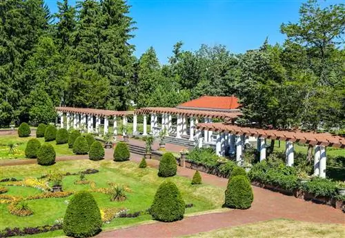 Фингер Лейкс Нью-Йорк Итальянский сад в Зонненбергских садах