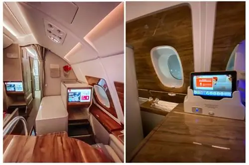 Створки и внутренние детали Эмирейтс А380 бизнес-класса