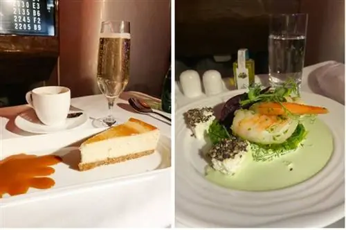 Ужин в бизнес-классе Эмирейтс A380