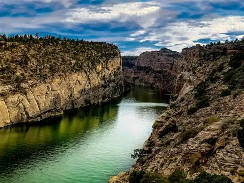 каньон фремонт на водохранилище алькова места для посещения в вайоминге
