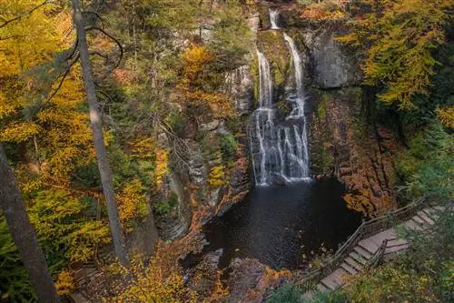 Бушкилл падает красивые места в Пенсильвании